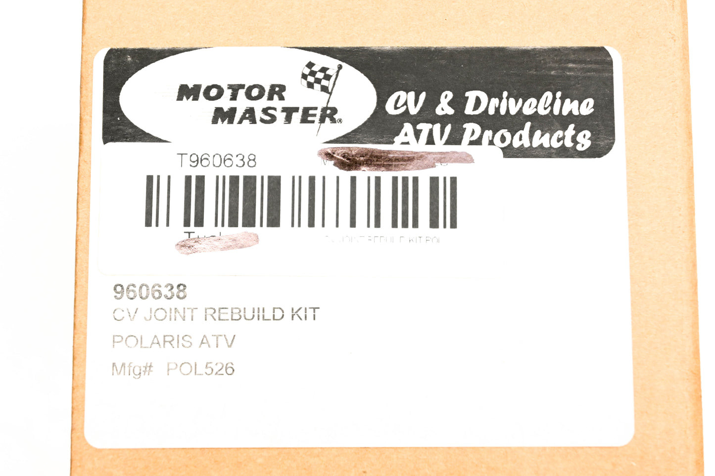 Motor Master POL526 CV Joint Rebuild Kit Polaris NOS