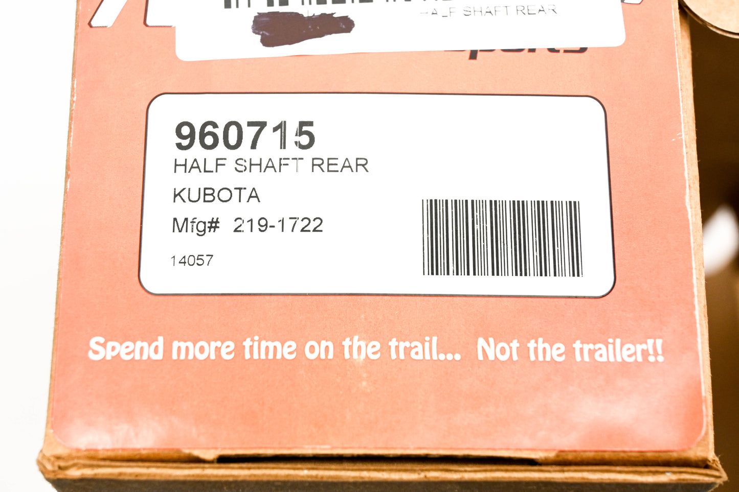 Motor Master 219-1722 Half CV Shaft Rear NOS