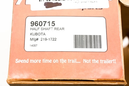 Motor Master 219-1722 Half CV Shaft Rear NOS