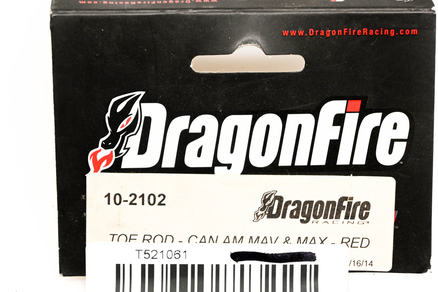 Dragonfire Racing 73689 Toe Rod H.D. Red NOS