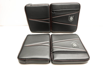 Pro Armor P144054OR Door Knee Pads W/Storage Black Orange NOS