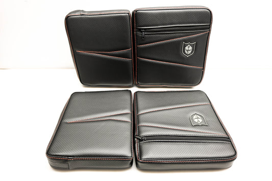 Pro Armor P144054OR Door Knee Pads W/Storage Black Orange NOS
