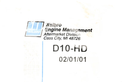 Walbro D10-HD Carburetor Repair NOS