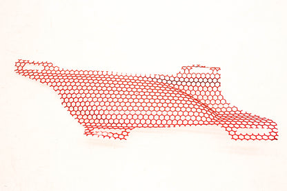 Aftermarket 517302350 Red Right Hood Screen NOS