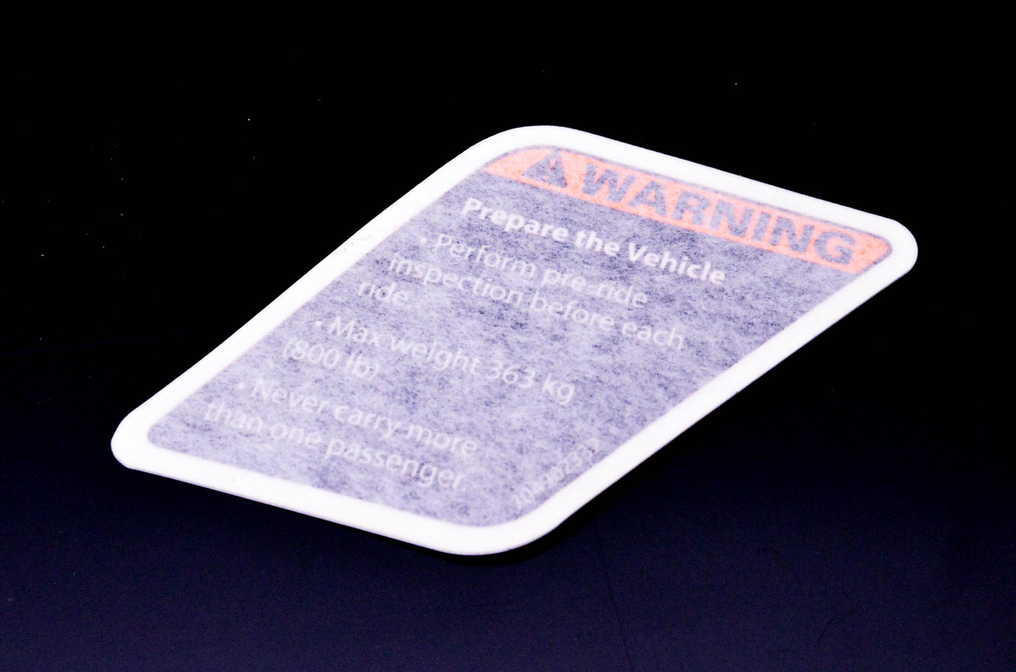 Aftermarket 704902332 Warning Decal NOS