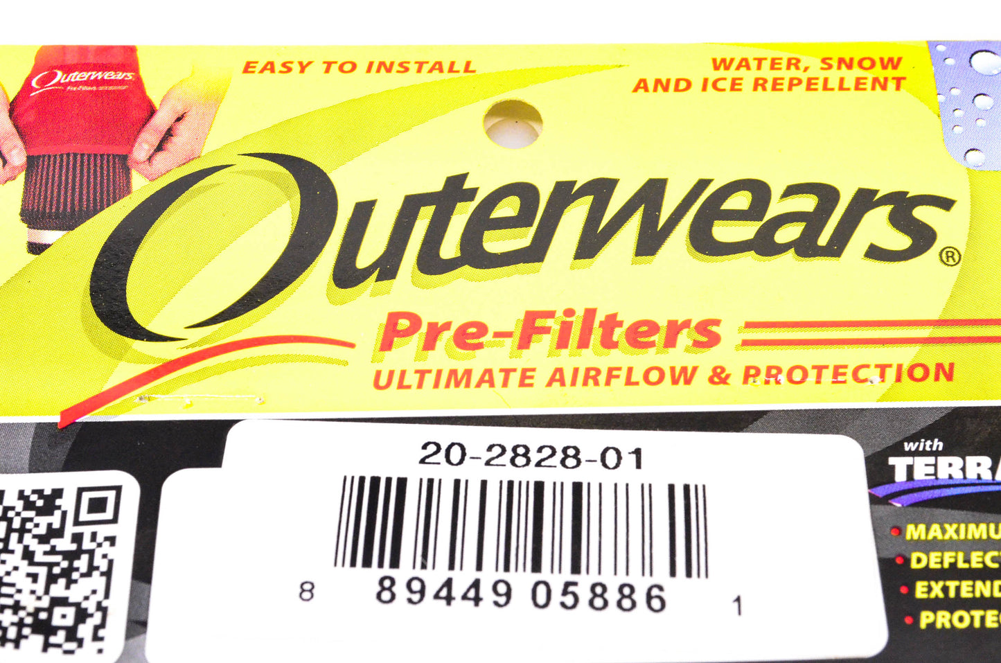 Outerwears 20-2828-01 Black Radiator Pre-Filter NOS