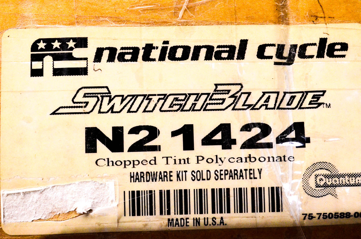 National Cycle N21424 Windshield NOS