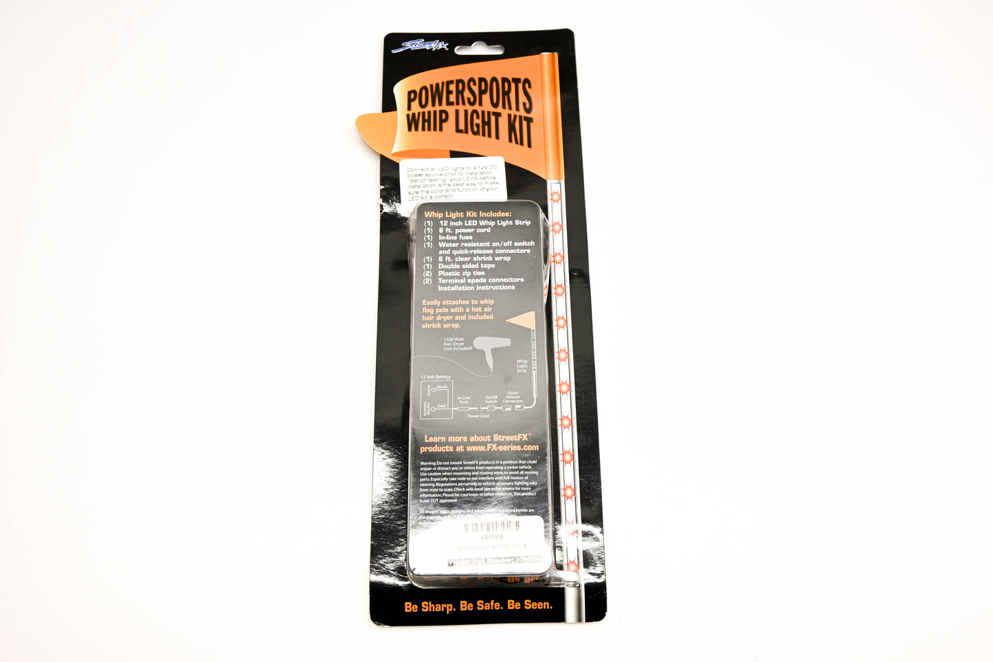 Street FX 1046283 Whip Light Kit 12" Blue NOS