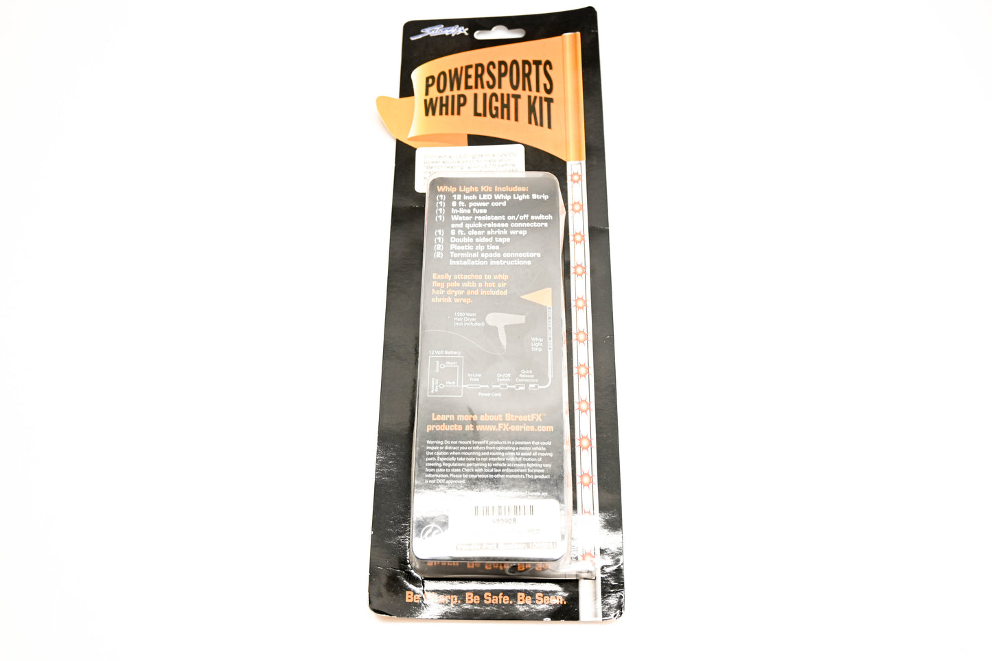 Street FX 1046281 Whip Light Kit 12" Red NOS
