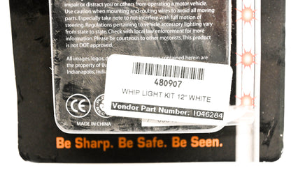 Street FX 1046284 Whip Light Kit 12" White NOS