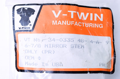 New V-Twin Mirror Stem Kit Harley NOS