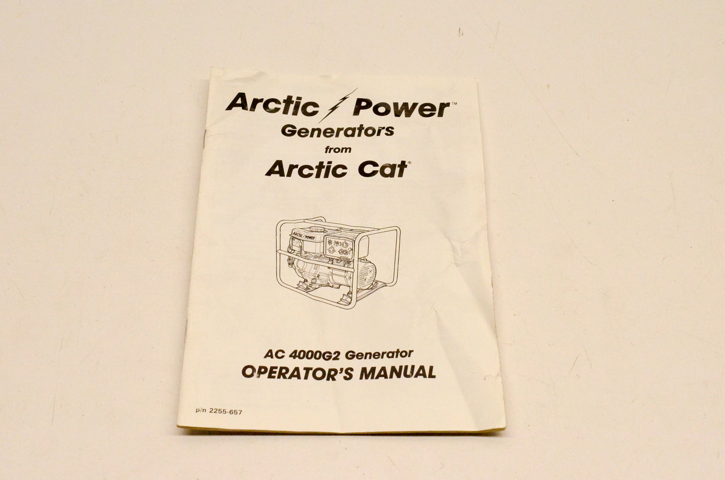 New OEM Arctic Cat 2255-657 AC4000G2 Generator Operator's Manual NOS