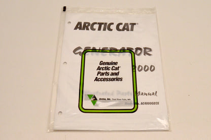 New OEM Arctic Cat 2256-307 AC4000GD2E 2000 Generator Illustrated Parts Manual NOS