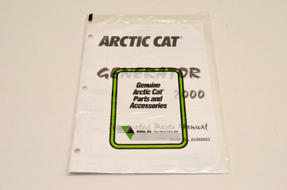 New OEM Arctic Cat 2256-313 AC4000G2 2000 Generator Illustrated Parts Manual NOS