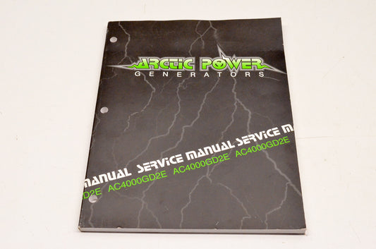 New OEM Arctic Cat 2255-803 AC4000GD2E Generator Service Manual NOS