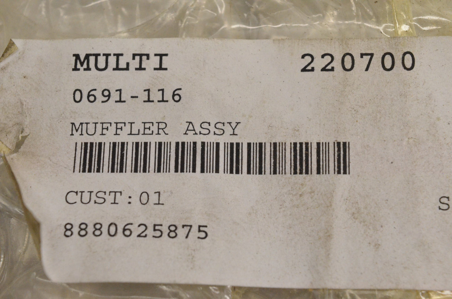 New OEM Arctic Cat 0691-116 Muffler Assembly 4000G2 NOS
