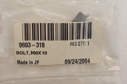 New OEM Arctic Cat 0693-318 Bolt M6x10 1400G 2500GD 4000GD 750G AC2500GD NOS