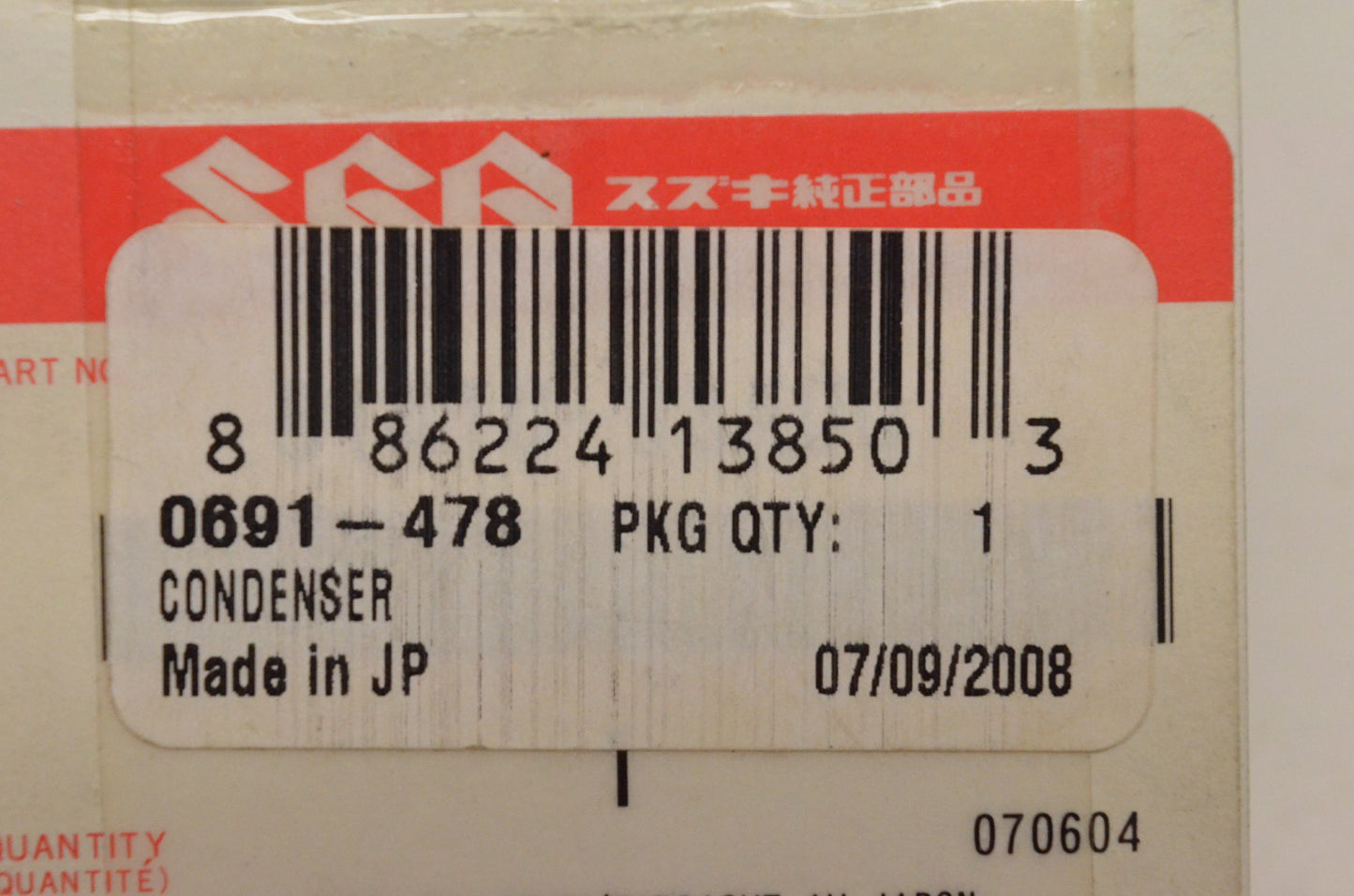 New OEM Arctic Cat 0691-478 Condenser 1400G 1800G NOS