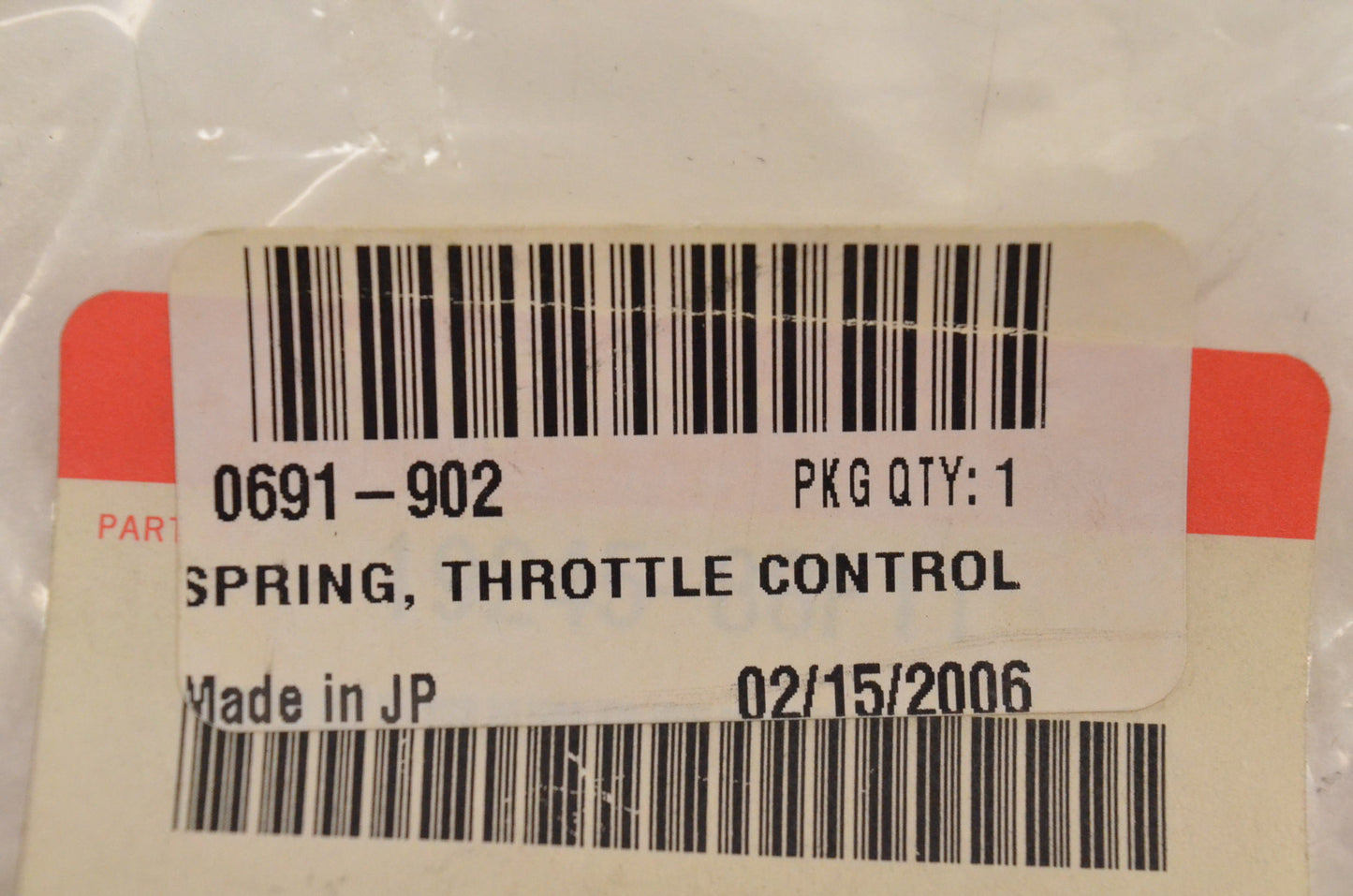 New OEM Arctic Cat 0691-902 Throttle Control Spring 4000G2 NOS