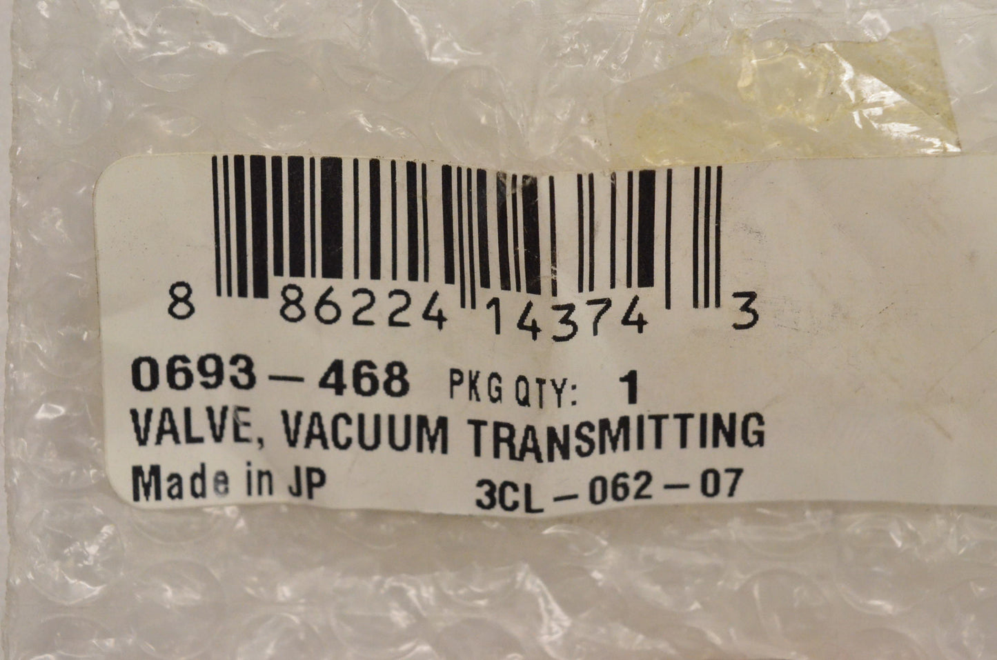 New OEM Arctic Cat 0693-468 Vacuum Transmitting Valve 4000GD NOS