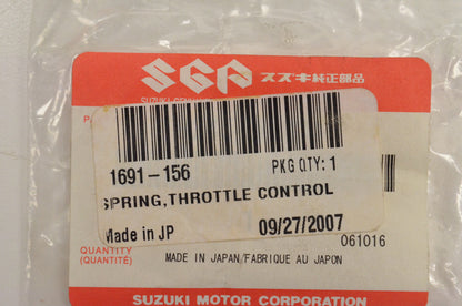 New OEM Arctic Cat 1691-156 Throttle Control Spring NOS