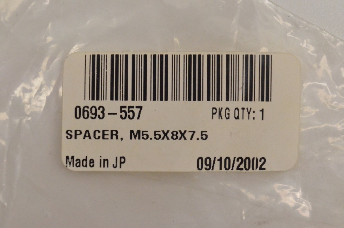 New OEM Arctic Cat 0693-557 Spacer M5.5x8x7.5 AC7500GD2E NOS