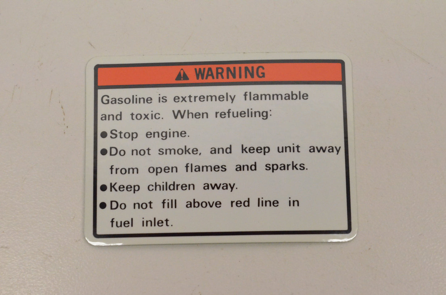 New OEM Arctic Cat Fuel Label 1400G 1800G 2200G 2500G 2500GD AC2500GD NOS