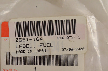 New OEM Arctic Cat Fuel Label 1400G 1800G 2200G 2500G 2500GD AC2500GD NOS