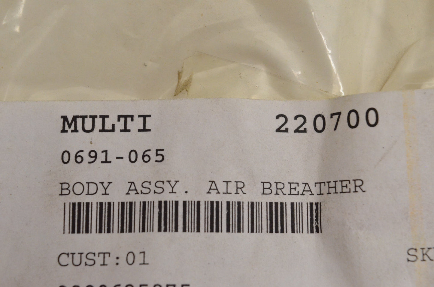 New OEM Arctic Cat 0691-065 Air Breather Body Assembly 4000G2 4000GD NOS