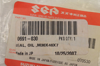 New OEM Arctic Cat 0691-030 Oil Seal M30x46x7 4000G2 4000GD NOS