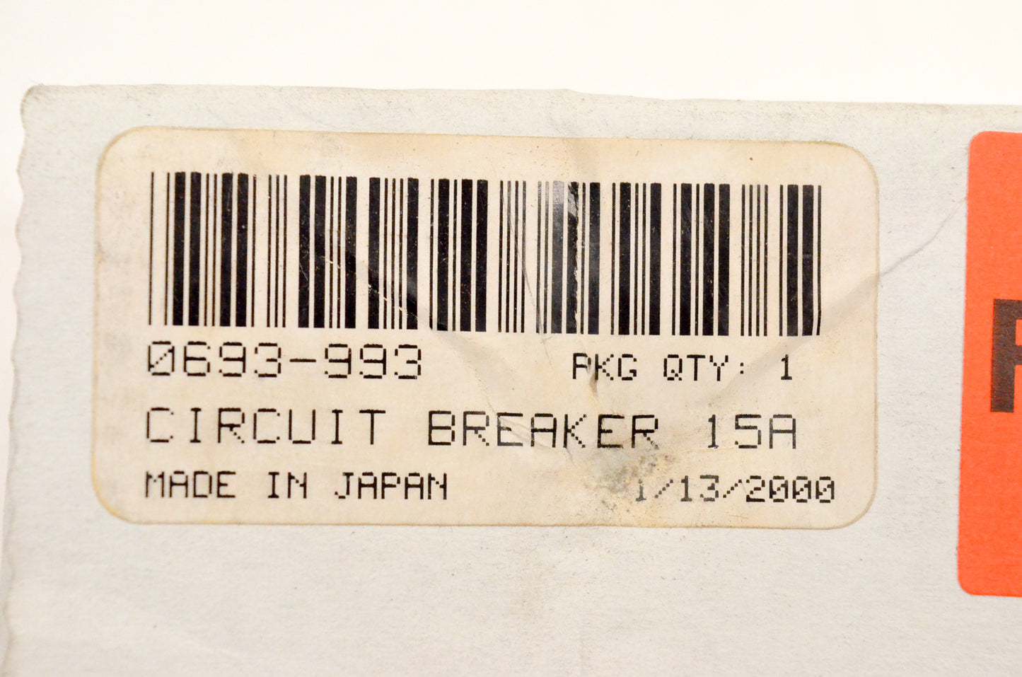 New OEM Arctic Cat 0693-993 Circuit Breaker 15A NOS