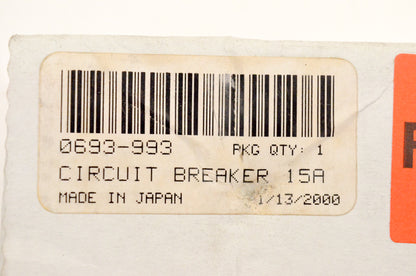 New OEM Arctic Cat 0693-993 Circuit Breaker 15A NOS