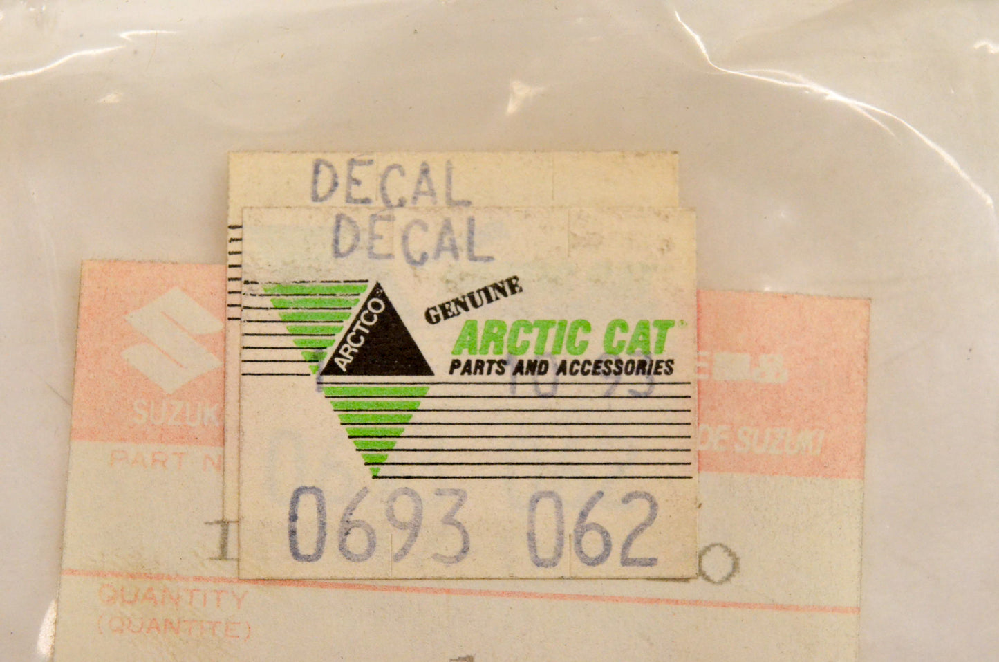 New OEM Arctic Cat 0693-062 Engine Oil Decal NOS