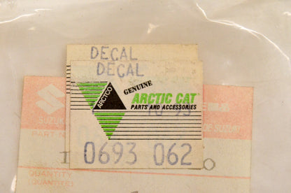 New OEM Arctic Cat 0693-062 Engine Oil Decal NOS