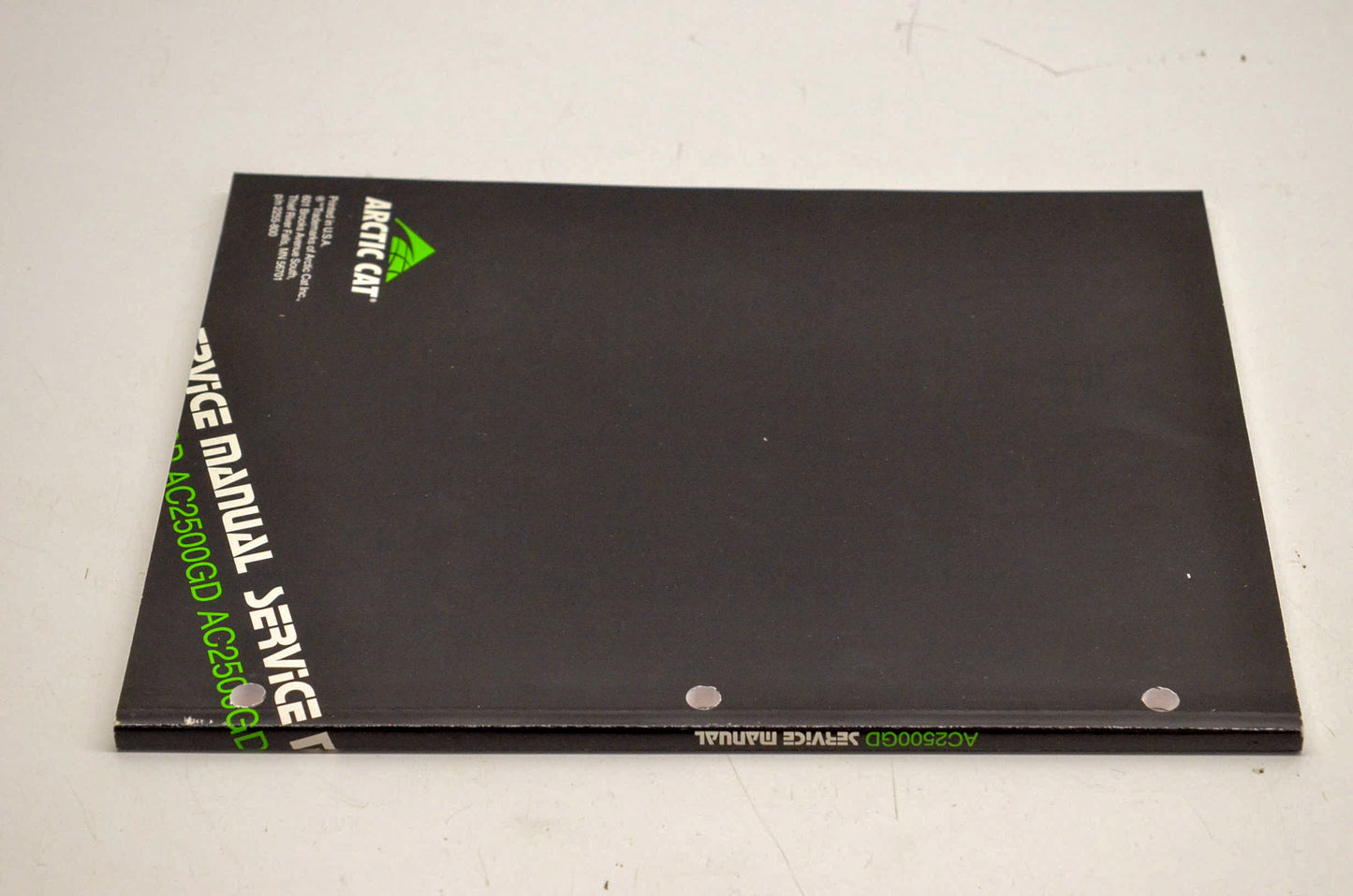 New OEM Arctic Cat 2255-800 AC2500GD Service Manual NOS