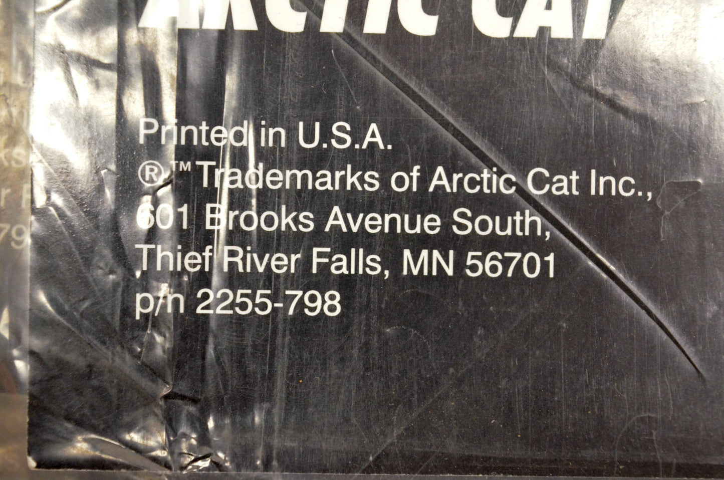 New OEM Arctic Cat 2255-798 AC1400G Service Manual NOS