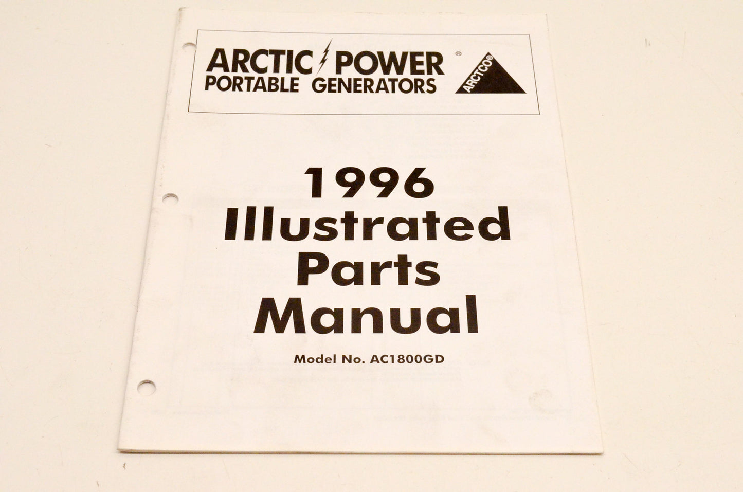 New OEM Arctic Cat 2255-448 AC1800GD 1996 Illustrated Parts Manual NOS