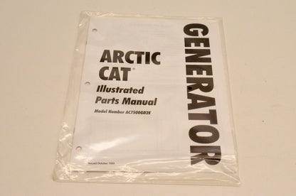 New OEM Arctic Cat 2256-092 AC7500GD2E 1998 Generator Illustrated Parts Manual NOS