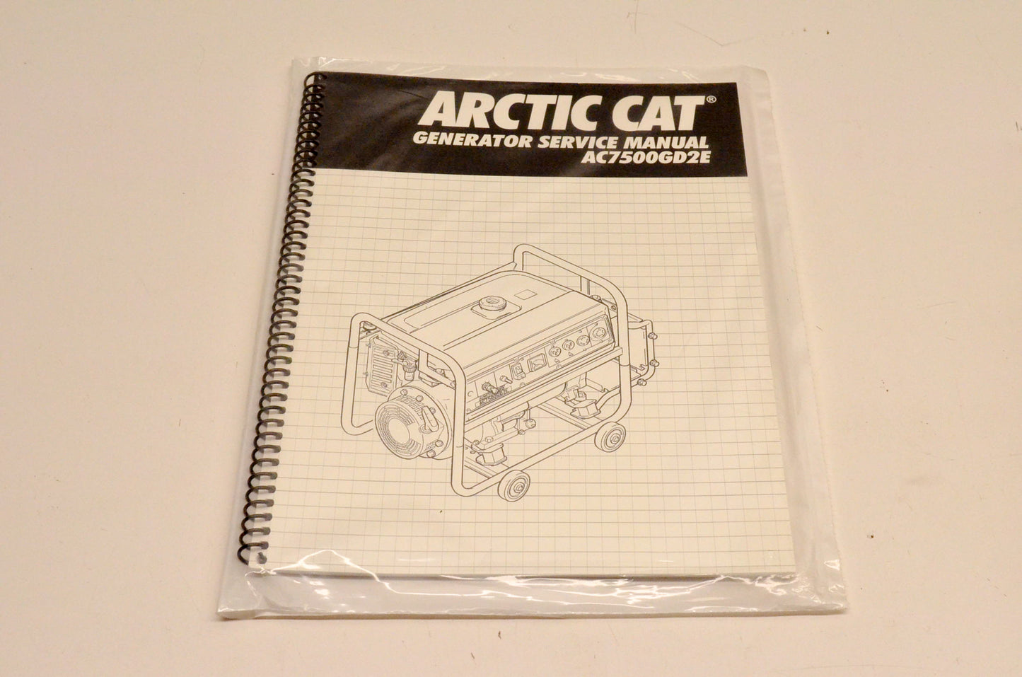 New OEM Arctic Cat 2256-332 AC7500GD2E 2000 Generator Service Manual NOS