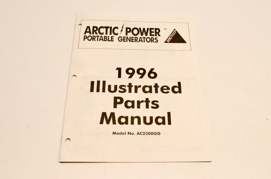 New OEM Arctic Cat 2255-446 AC2500GD 1996 Illustrated Parts Manual NOS