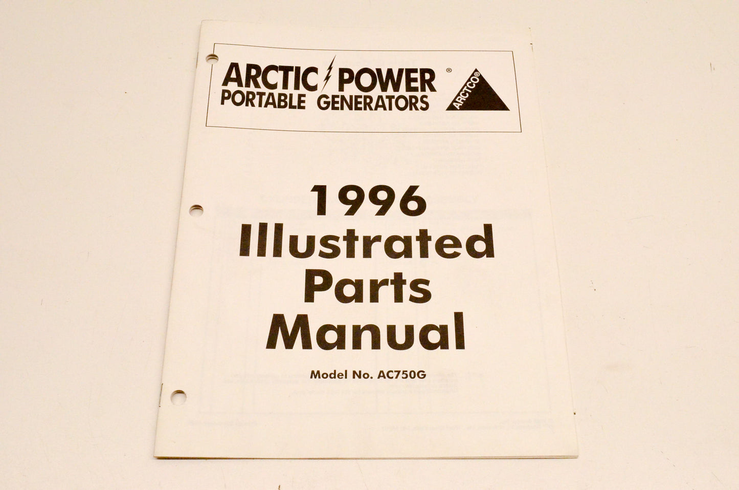 New OEM Arctic Cat 2255-450 AC750G 1996 Illustrated Parts Manual NOS