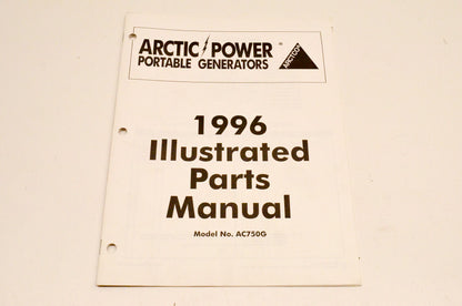 New OEM Arctic Cat 2255-450 AC750G 1996 Illustrated Parts Manual NOS