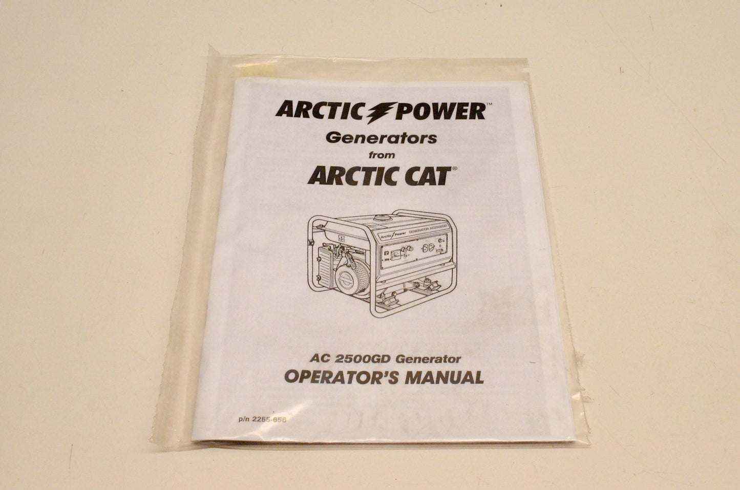 New OEM Arctic Cat 2255-656 AC2500GD Generator Operator's Manual NOS