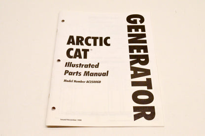 New OEM Arctic Cat 2256-106 AC2500GD 1998 Generator Illustrated Parts Manual NOS