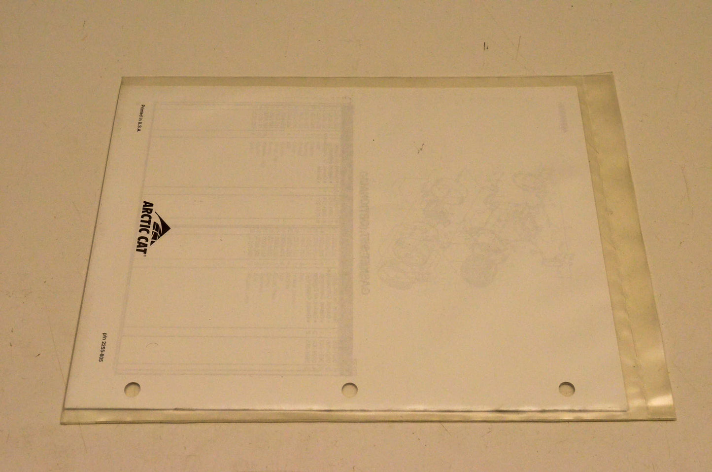 New OEM Arctic Cat 2255-805 AC3000GD2 Generator Illustrated Parts Manual NOS