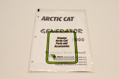 New OEM Arctic Cat 2256-306 AC7500GD2E 2000 Generator Illustrated Parts Manual NOS