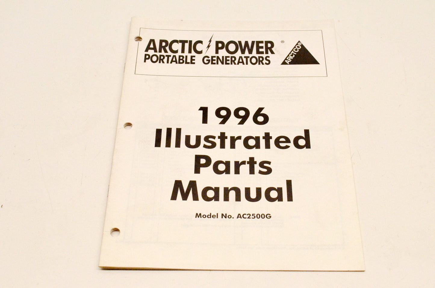 New OEM Arctic Cat 2255-451 AC2500G 1996 Generator Illustrated Parts Manual NOS