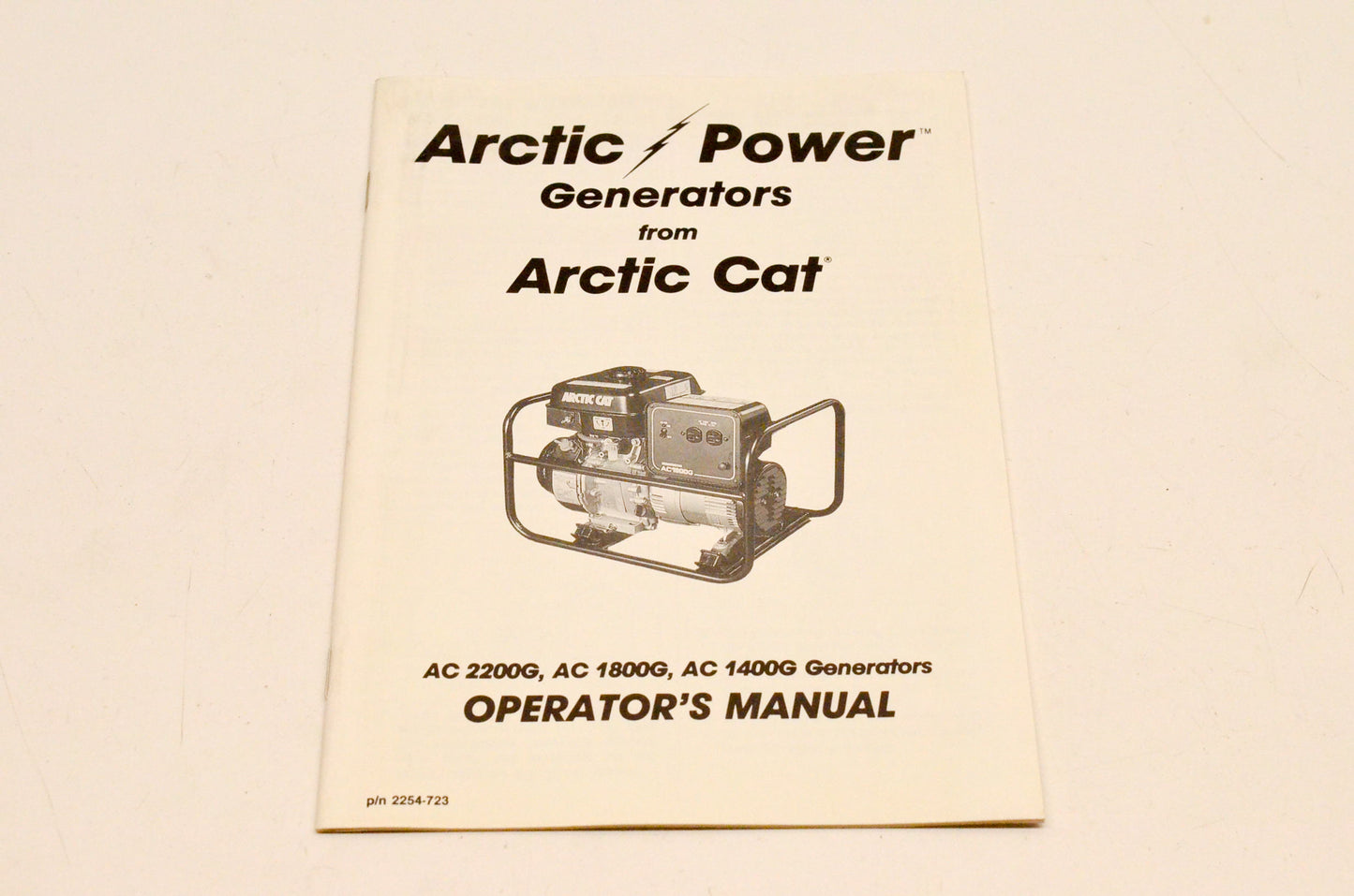 New OEM Arctic Cat AC2200G AC1800G AC1400G Generator Operator's Manual NOS