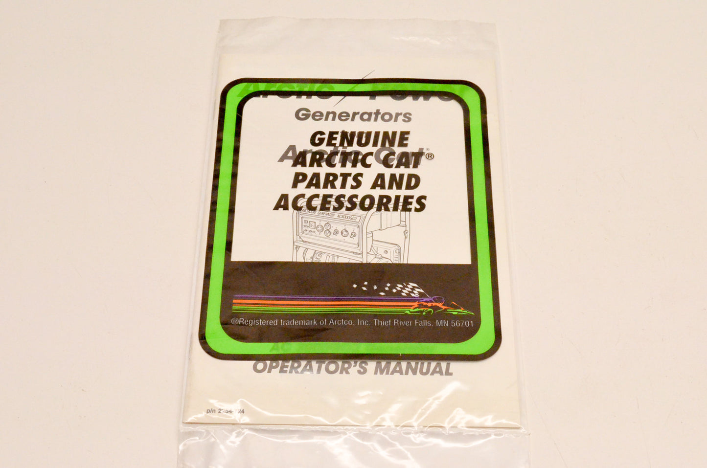 New OEM Arctic Cat 2254-724 AC3000GD2 Generator Operator's Manual NOS