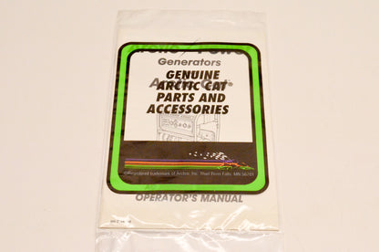 New OEM Arctic Cat 2254-724 AC3000GD2 Generator Operator's Manual NOS